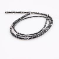 Perles hématite non-magnétique, hématite non magnétique, Rond, poli, DIY & normes différentes pour le choix & facettes, noire, Vendu par brin