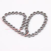 Perles hématite non-magnétique, hématite non magnétique, Rond, Placage, DIY, noire, 10mm Vendu par brin