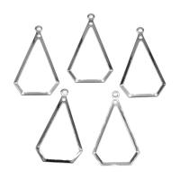 Stainless Steel Pendants, silver color plated Approx 