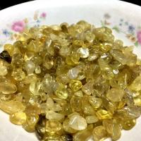 Gemstone Chips, Citrine, natural, no hole, yellow, 5mm 