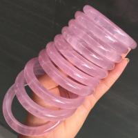 Rose Quartz Bangle, polished, pink, 1.5cmuff0c2cmuff0c2.5cm 