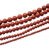 Red Jasper Bead, Round, polished, DIY red 