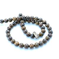 Bronzite Stone Beads, Round, polished, DIY 