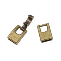 Copper Alloy Foldover Clasp, plated nickel, lead & cadmium free Approx 