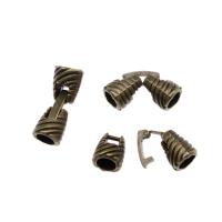 Copper Alloy Foldover Clasp, plated nickel, lead & cadmium free Approx 