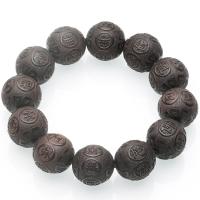 Schwarz Sandelholz Buddhistische Perlen Armband, buddhistischer Schmuck, keine, 20mm, verkauft von Strang