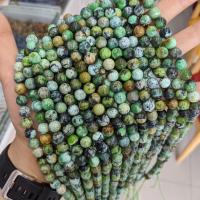 Perles de pierre gemme unique, Pierre naturelle, Rond, poli, DIY & normes différentes pour le choix, vert, Vendu par brin