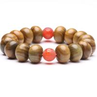 grüne Sandelholz Buddhistische Perlen Armband, Abakus,Rechenbrett, buddhistischer Schmuck, braun, 12x17mm, verkauft von Strang