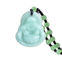 Collier en Murano bijoux, chalumeau, imitation jade Mashan, vert Vendu par PC