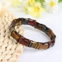 Tiger Eye Stone Bracelets, mixed colors, 14mm 