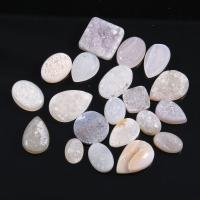 Agate Cabochon, Ice Quartz Agate, natural, pink, 10mm 