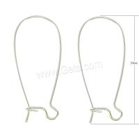 Messing Tropfen Ohrring, plattiert, keine, 33x8mm, 10000PCs/Tasche, verkauft von Tasche