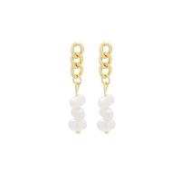 Plastic Pearl Zinc Alloy Earring, BeCharmed Pearl, fashion jewelry & for woman & hollow 