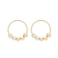 Zinc Alloy Hoop Earring, fashion jewelry & for woman & hollow, 25mm 