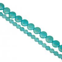 Synthetic Turquoise Beads, Round, polished, DIY turquoise blue 