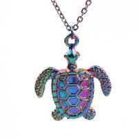 Zinc Alloy Necklace, Turtle, colorful plated, DIY .716 Inch 