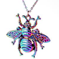 Zinc Alloy Necklace, Bee, colorful plated, DIY .716 Inch 