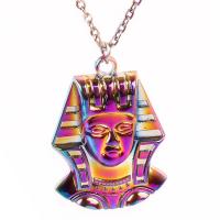 Zinc Alloy Necklace, Egyptian Pharaoh, colorful plated, DIY .716 Inch 