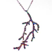 Zinc Alloy Necklace, Branch, colorful plated, DIY .716 mm 