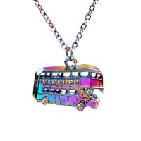 Zinc Alloy Necklace, Bus, colorful plated, DIY .716 Inch 