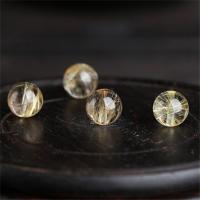 Perles Quartz rutile, Rond, poli, doré Vendu par PC