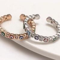 Messing Fingerring, mit Strass, keine, 27mm, verkauft von PC