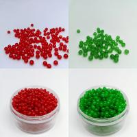 Plaqué Perles de verre, Des billes de verre, Rond, vernis au four, DIY, plus de couleurs à choisir, 4mm Vendu par brin