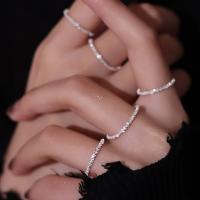 Zinc Alloy Finger Ring, plated, fashion jewelry & for woman, silver color 