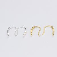 Sterling Silver Hook Earwire, 925 Sterling Silver, plated 