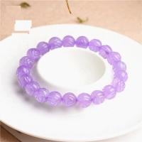 Quartz Bracelets, Amethyst, Round, polished Approx 18.5 cm 