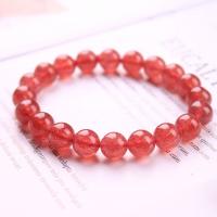 Quartz Bracelets, Strawberry Quartz, Round, polished Approx 18 