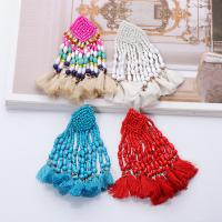 Fashion Tassel Earring, Zinc Alloy, fashion jewelry & for woman 