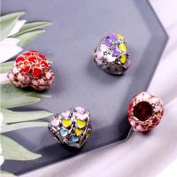 Enamel Zinc Alloy European Beads, plated, DIY 