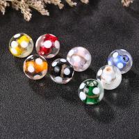 Goldsand Lampwork Perlen, rund, DIY, keine, 12mm, verkauft von PC