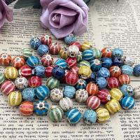 Speckled Porcelain Beads, Round, DIY 