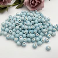 Bolas de porcelana de barniz del secado, Bricolaje, más colores para la opción, 10mm, agujero:aproximado 3-3.3mm, Vendido por UD