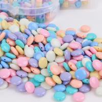 Solid Color Acrylic Beads, Round, injection moulding, DIY, mixed colors 