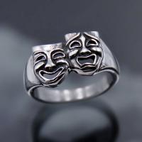 Zinc Alloy Finger Ring, fashion jewelry, silver color, 15.7mm 