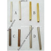 Brass Tube Beads, plated 