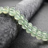 Prehnite Beads, Natural Prehnite, Round, polished, DIY green 