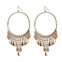 Fashion Fringe Earrings, Zinc Alloy, plated, golden 