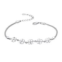 Cupronickel Bracelet, platinum color plated, for woman Approx 7.6 Inch 