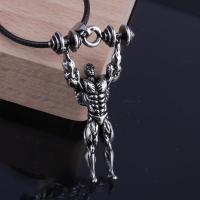 Zinc Alloy Necklace, plated, for man Approx 16.53 Inch 