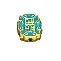 Cloisonne Beads, Zinc Alloy, with Cloisonne, high quality plated, enamel 