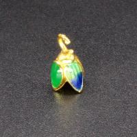 Colgantes de Cloisonné, aleación de zinc, con Cloisonné, esmalte, color mixto, 11x6mm, Vendido por UD