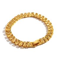 Brass Bracelets, gold color plated, for woman, 8mm Approx 7.48 Inch 