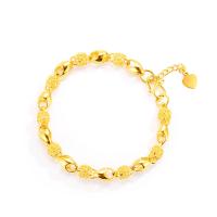 Brass Bracelets, with Acrylic, gold color plated, for woman, 6mm Approx 8.26 