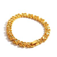 Brass Bracelets, gold color plated, Adjustable & for woman, 9mm Approx 7.48 Inch 