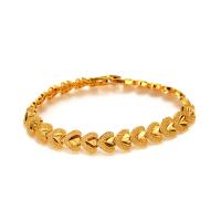 Brass Bracelets, gold color plated, for woman, 8.5mm Approx 7.09 Inch 