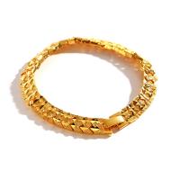 Brass Bracelets, gold color plated, for woman, 8mm Approx 7.48 Inch 